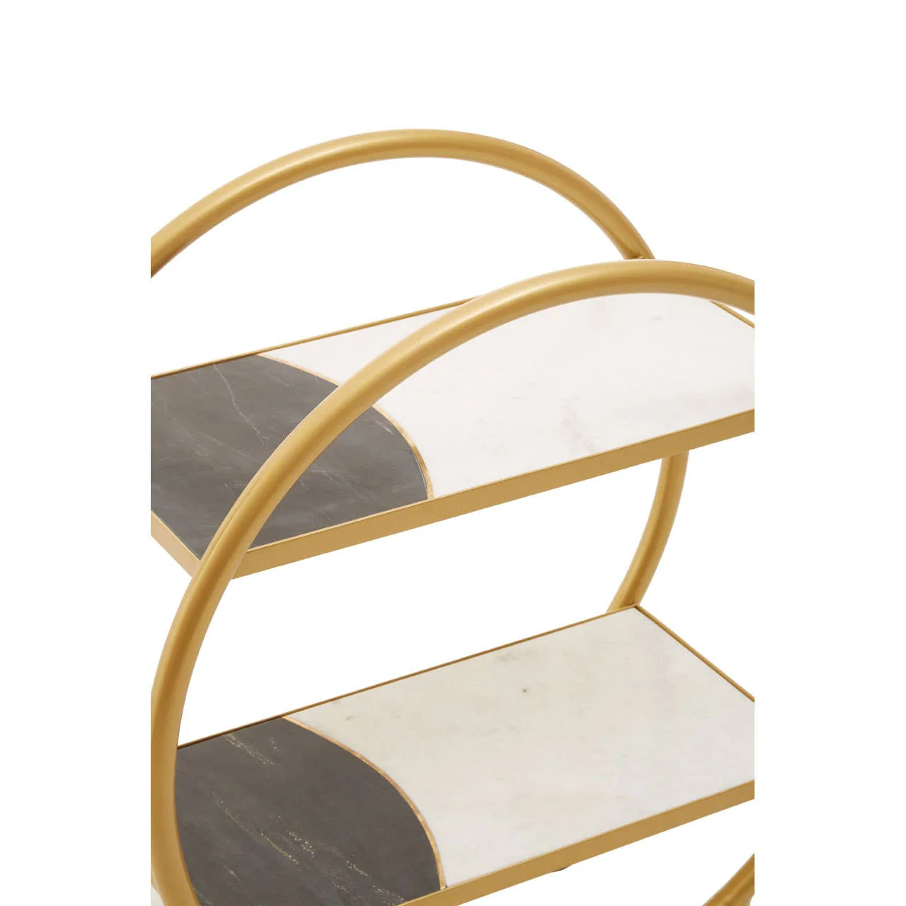 Vizzini Brass Finished 2 Tier Unit - Image 6