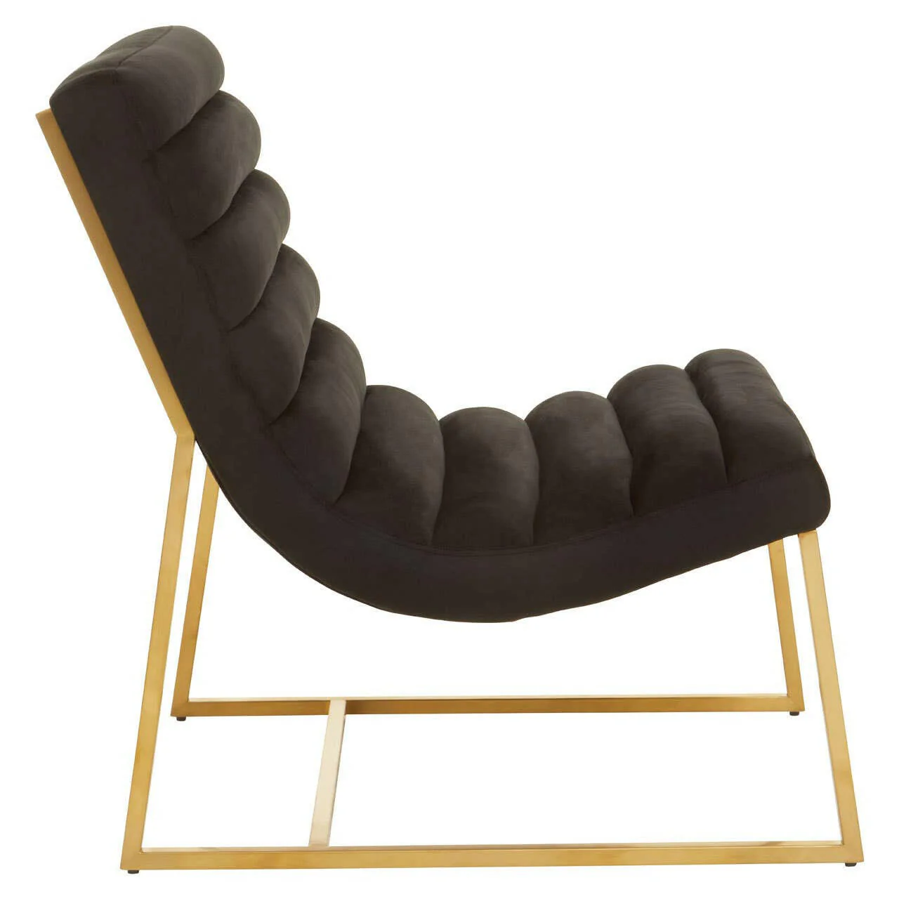 Vogue Black Velvet Cocktail Chair - Image 3