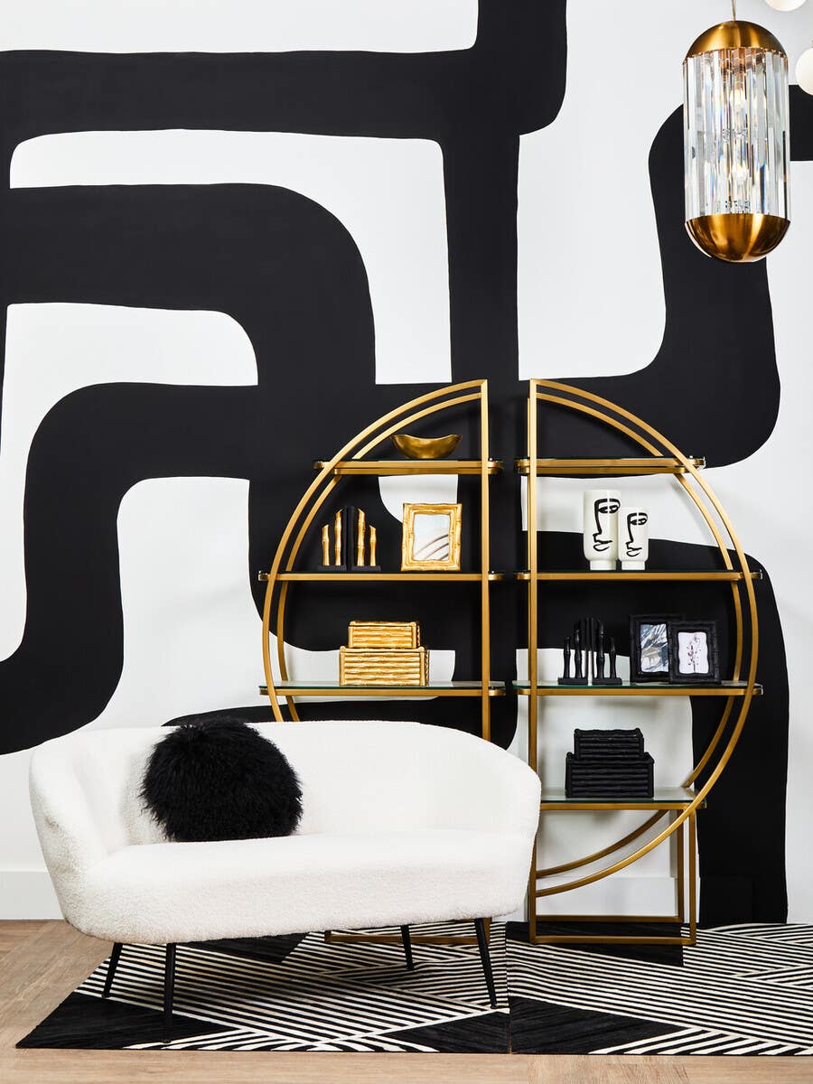 Vogue Left Half Moon Shelf Unit - Image 4