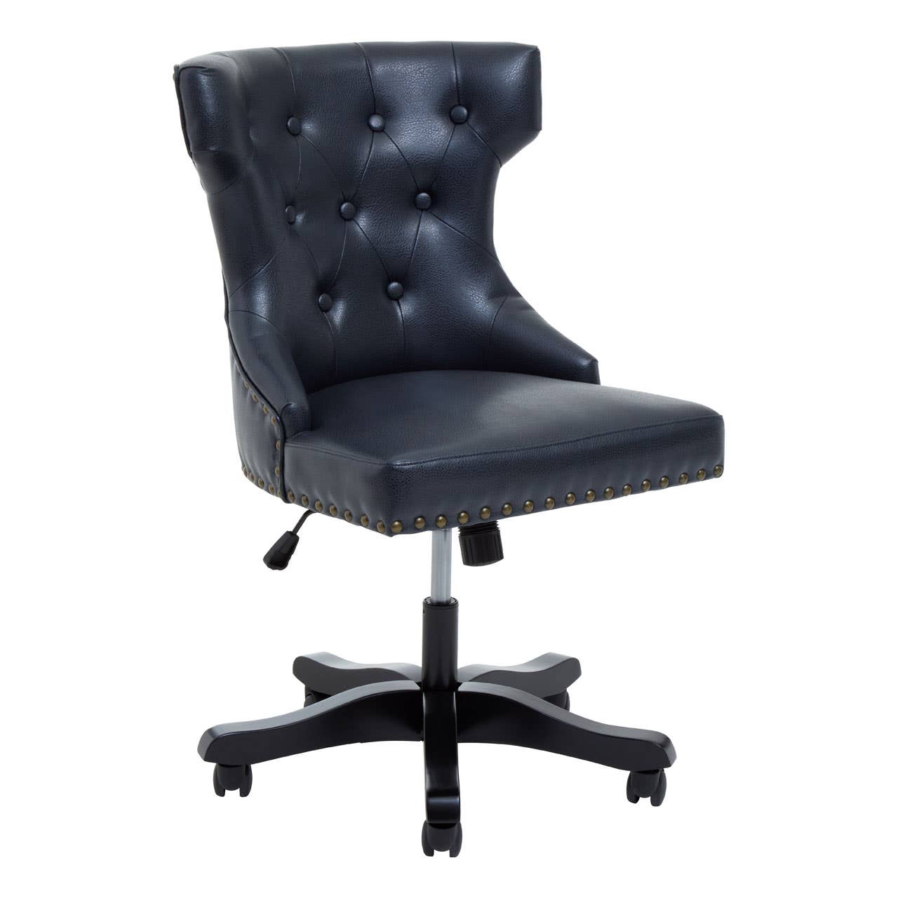Walson Black Leather Effect Home Office Chair - Image 3