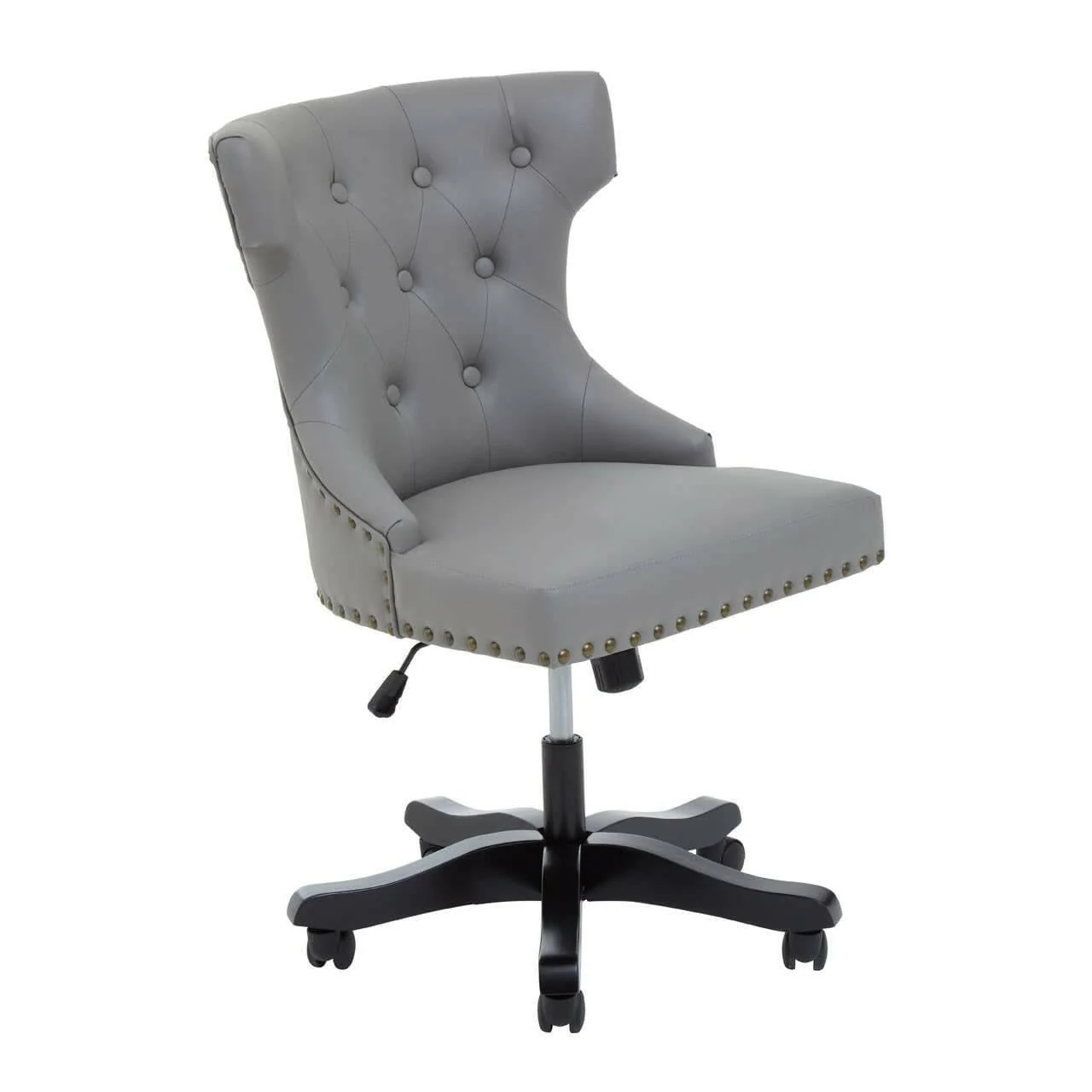 Walson Grey Leather Effect Home Office Chair - Image 3