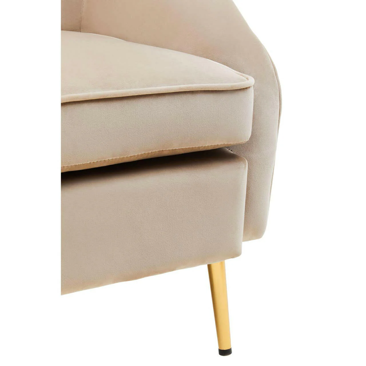 Yasmeen Mink Velvet Armchair - Image 8