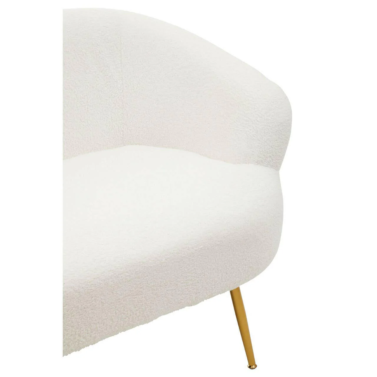 Yazmin Two Seat Sofa With Gold Finish Legs - Image 6