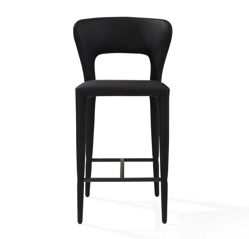 Pari I Bar Stool - Mustang Black - Image 3