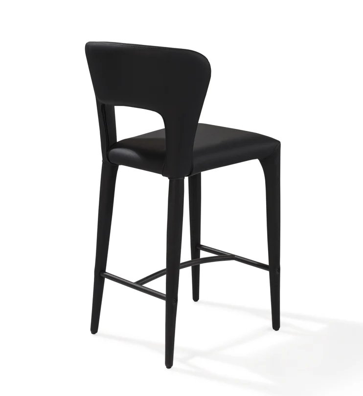 Pari I Bar Stool - Mustang Black - Image 4