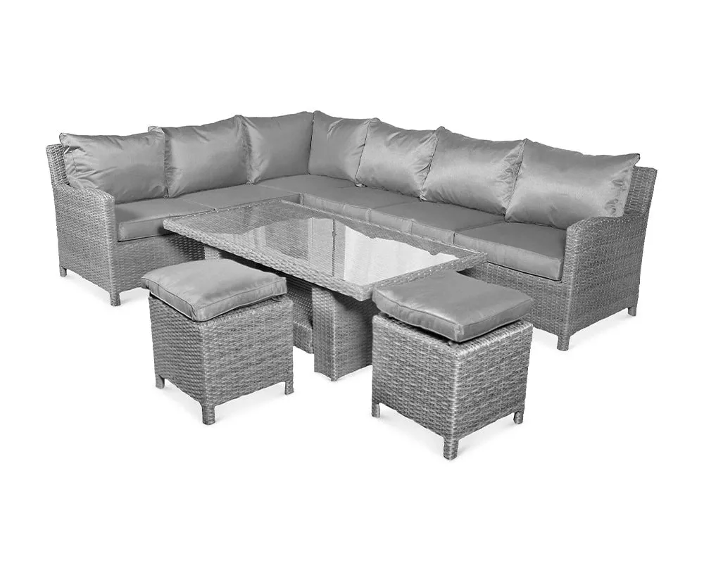 Paris 8 Seater Deluxe Modular Corner Dining & Lounging Set - Image 5