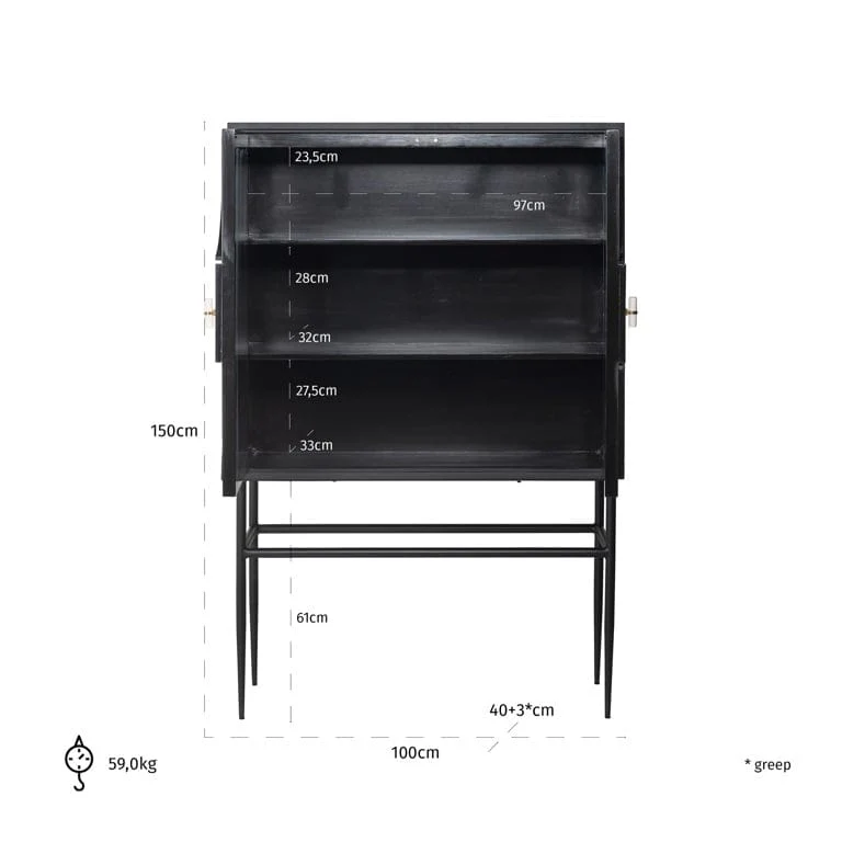 Cabinet Mendoza 2-doors - Image 4