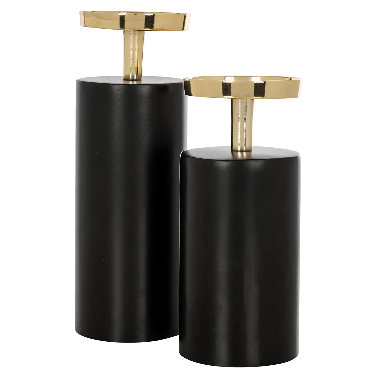 Candle holder Caya black/gold large - Image 2