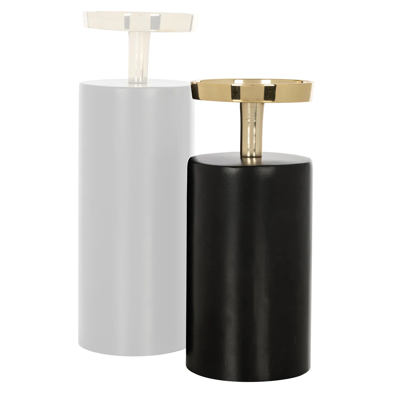Candle holder Caya black/gold small - Image 4