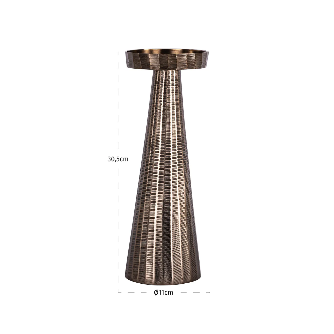 Candle holder Evola bronze S - Image 4