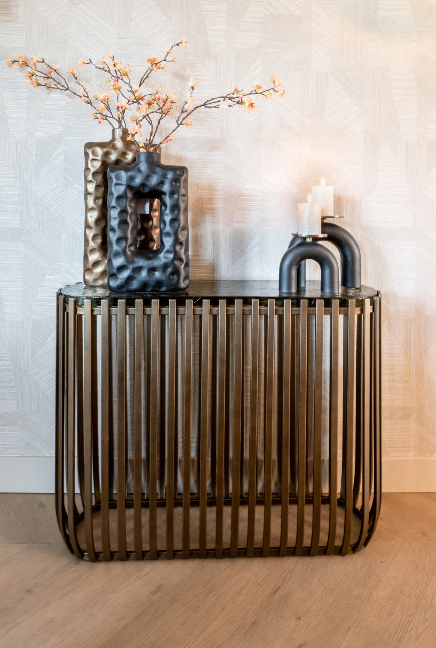 Candle holder Livi black/gold large - Image 13