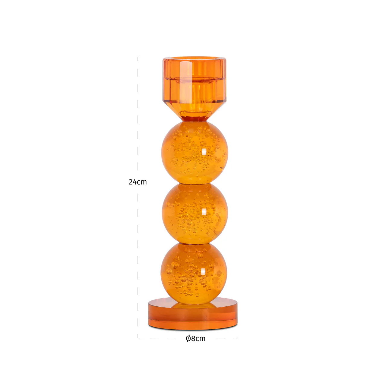Candle holder Raylan orange small - Image 5
