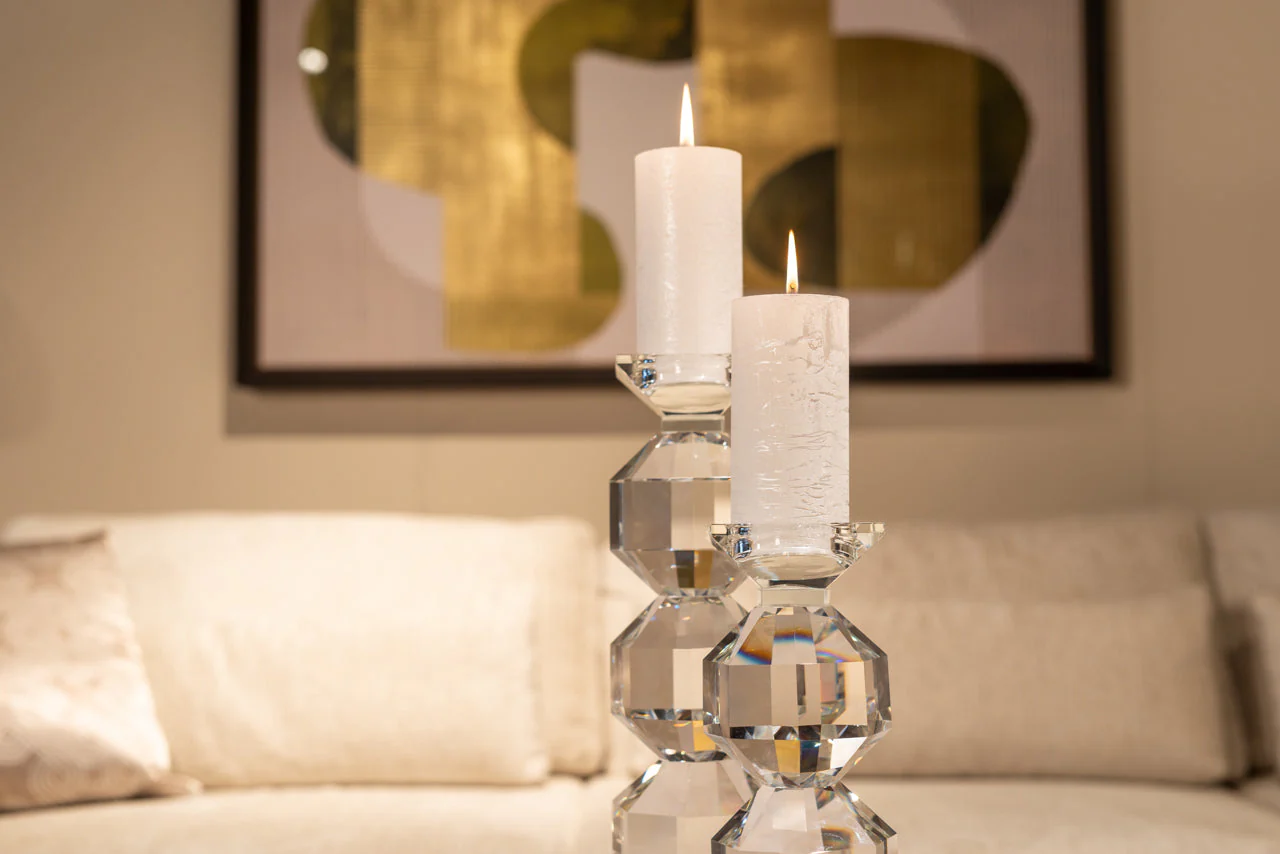 Candle holder Safia clear transparent large - Image 12