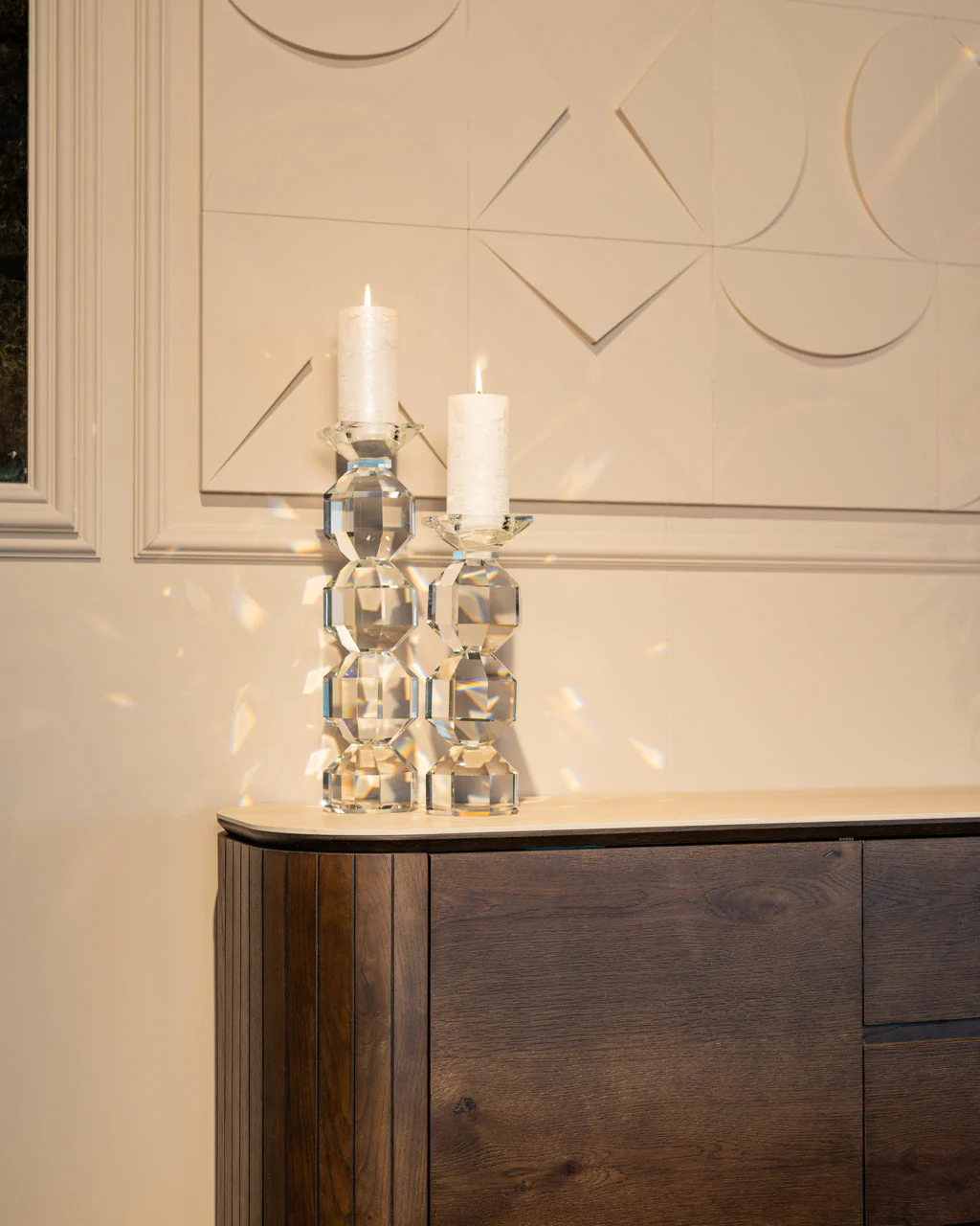 Candle holder Safia clear transparent small - Image 13