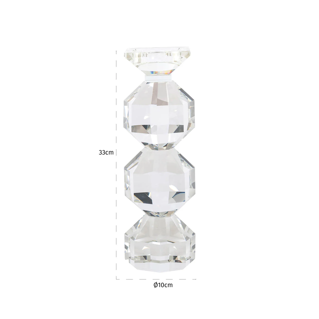 Candle holder Safia clear transparent small - Image 2