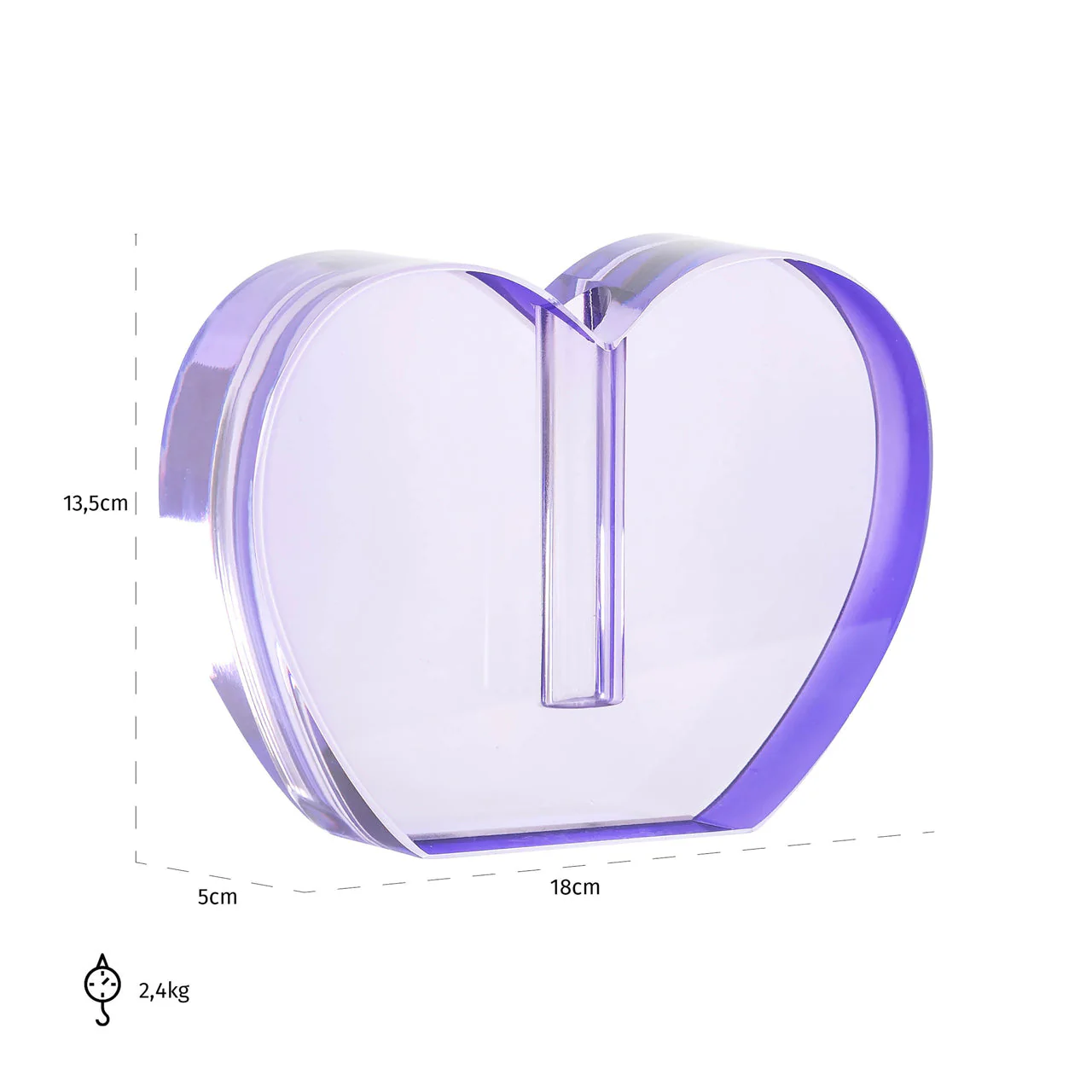 Candle holder Tanna purple - Image 5
