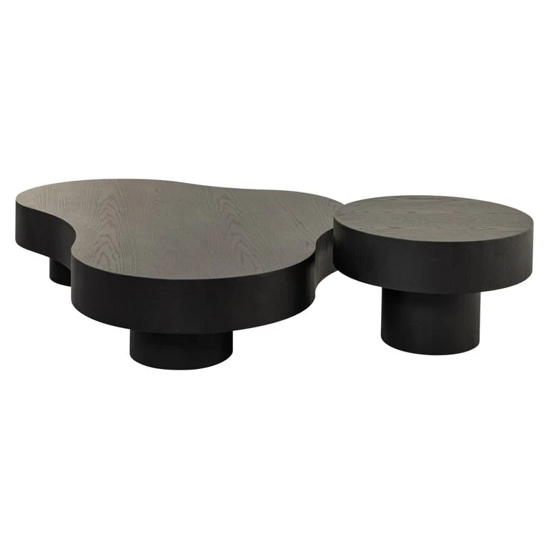 Coffee table Bogor set of 2 dark coffee (Dark coffee) - Image 2