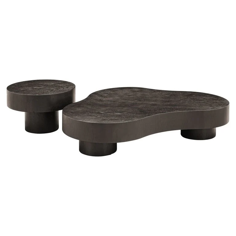 Coffee table Bogor set of 2 dark coffee (Dark coffee) - Image 6