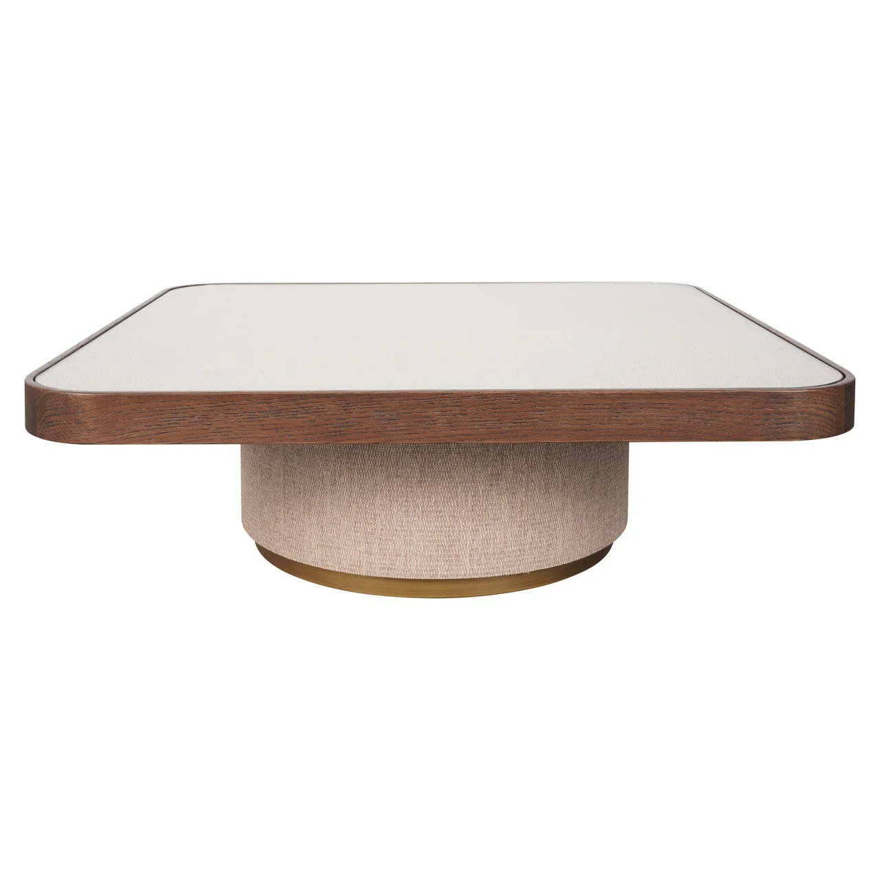 Coffee table Willox brown including glass (Set of 2) - Image 2
