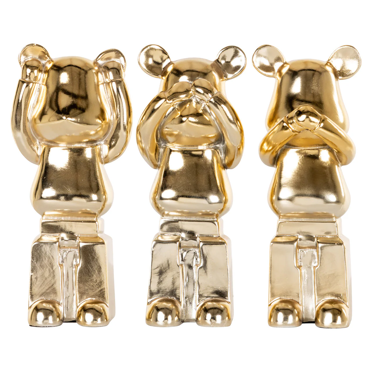 Decorative object Berna gold (Set of 3) - Image 2