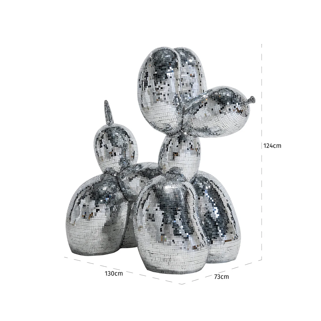 Decorative object Dog silver large - Image 6