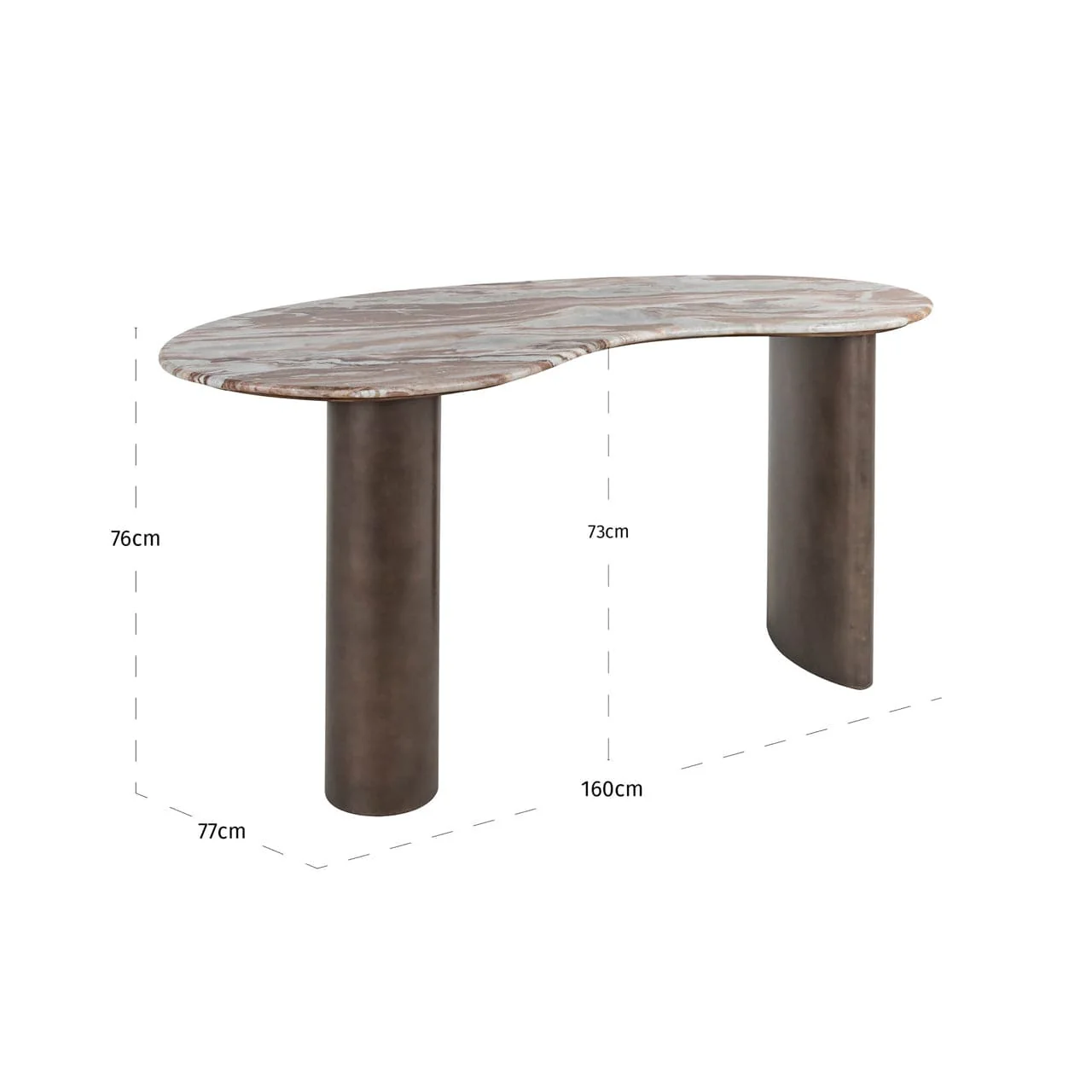 Desk Brando Blush beige - Image 6