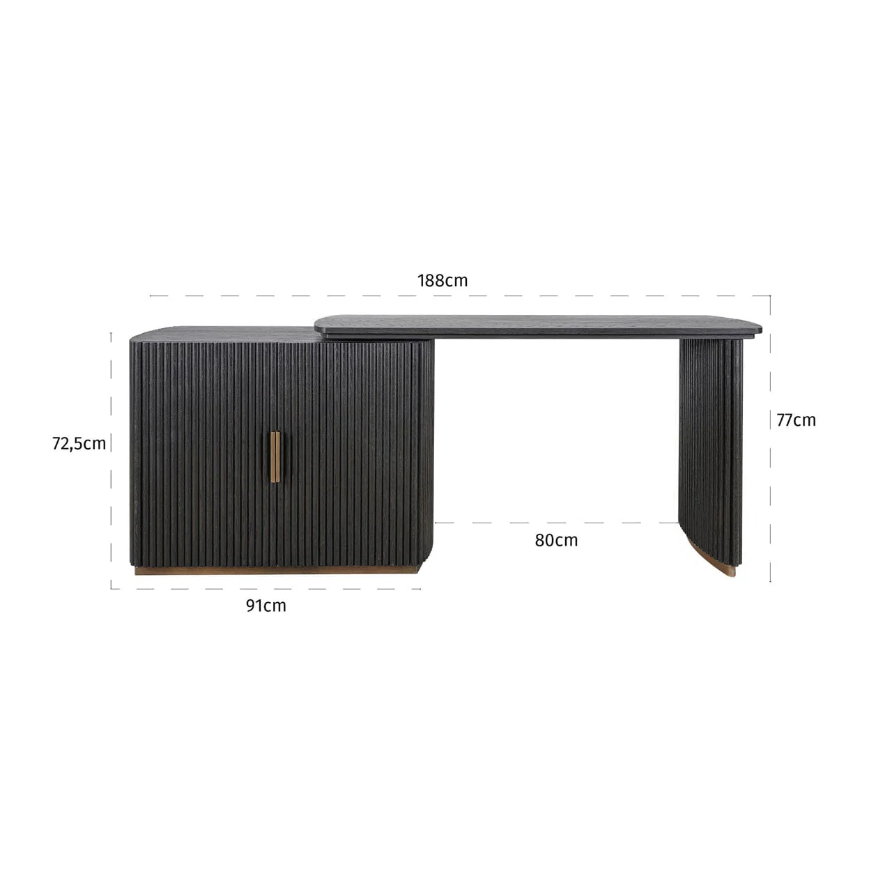 Desk Cambon dark coffee - Image 7