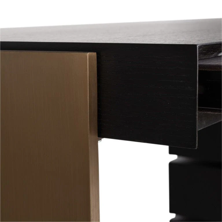 Desk Connar 5-drawers (Charcoal) - Image 5
