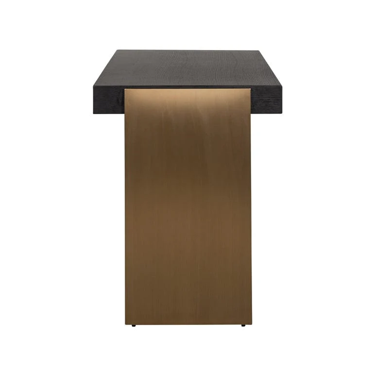 Desk Connar 5-drawers (Charcoal) - Image 6