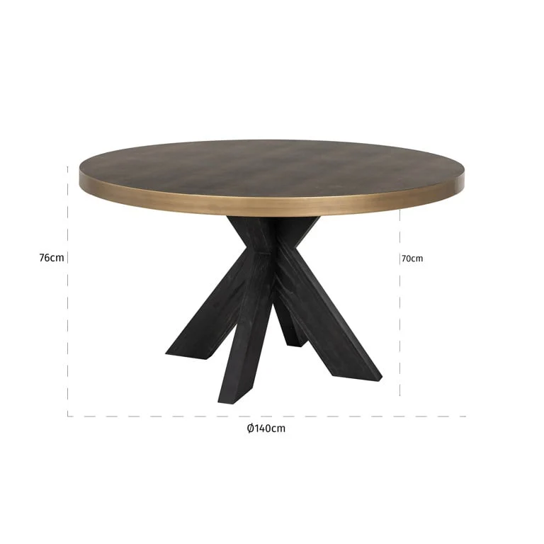 Dining table Bloomville 140Ø incl. glass - Image 4