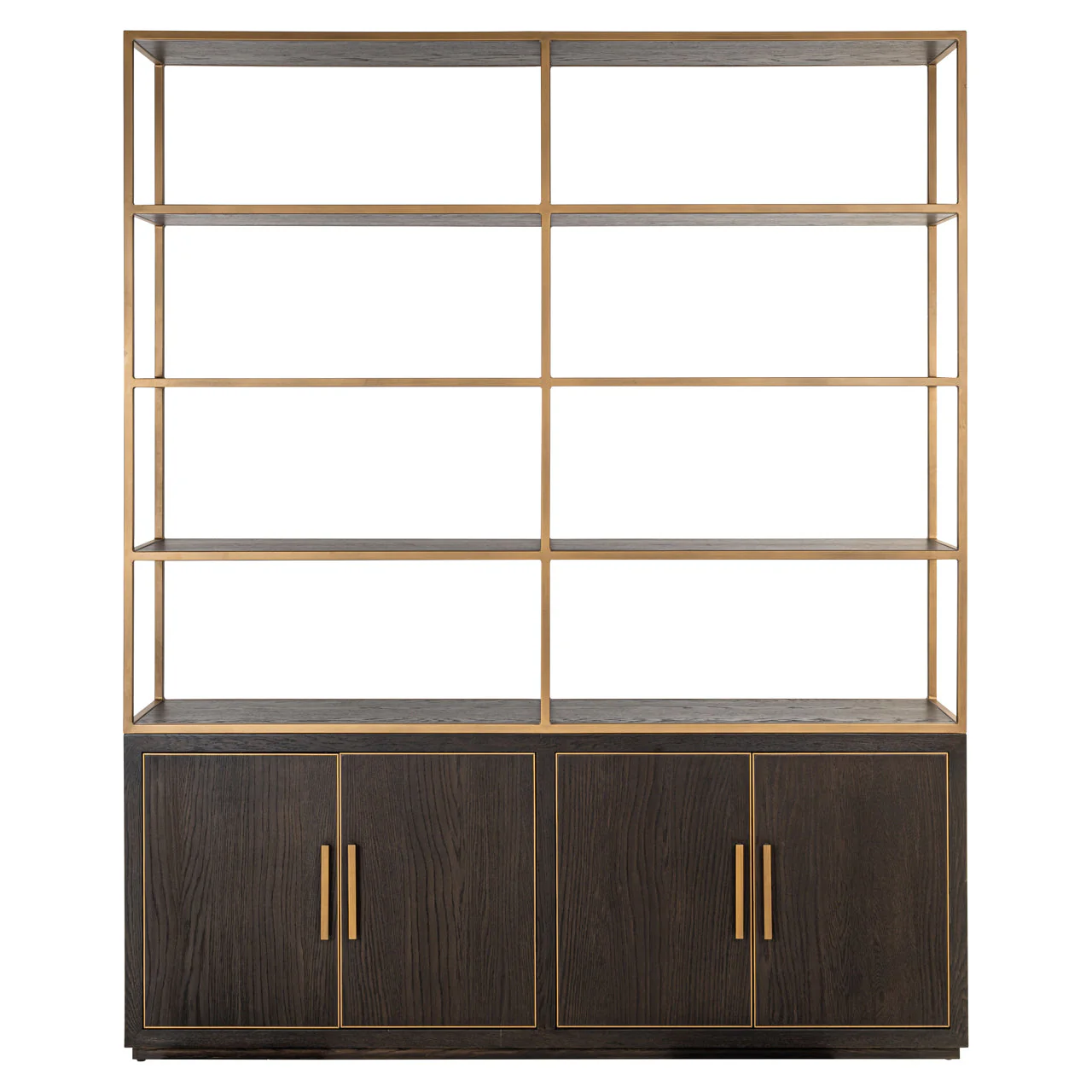 Display cabinet Carter brown large 4-doors - Image 2