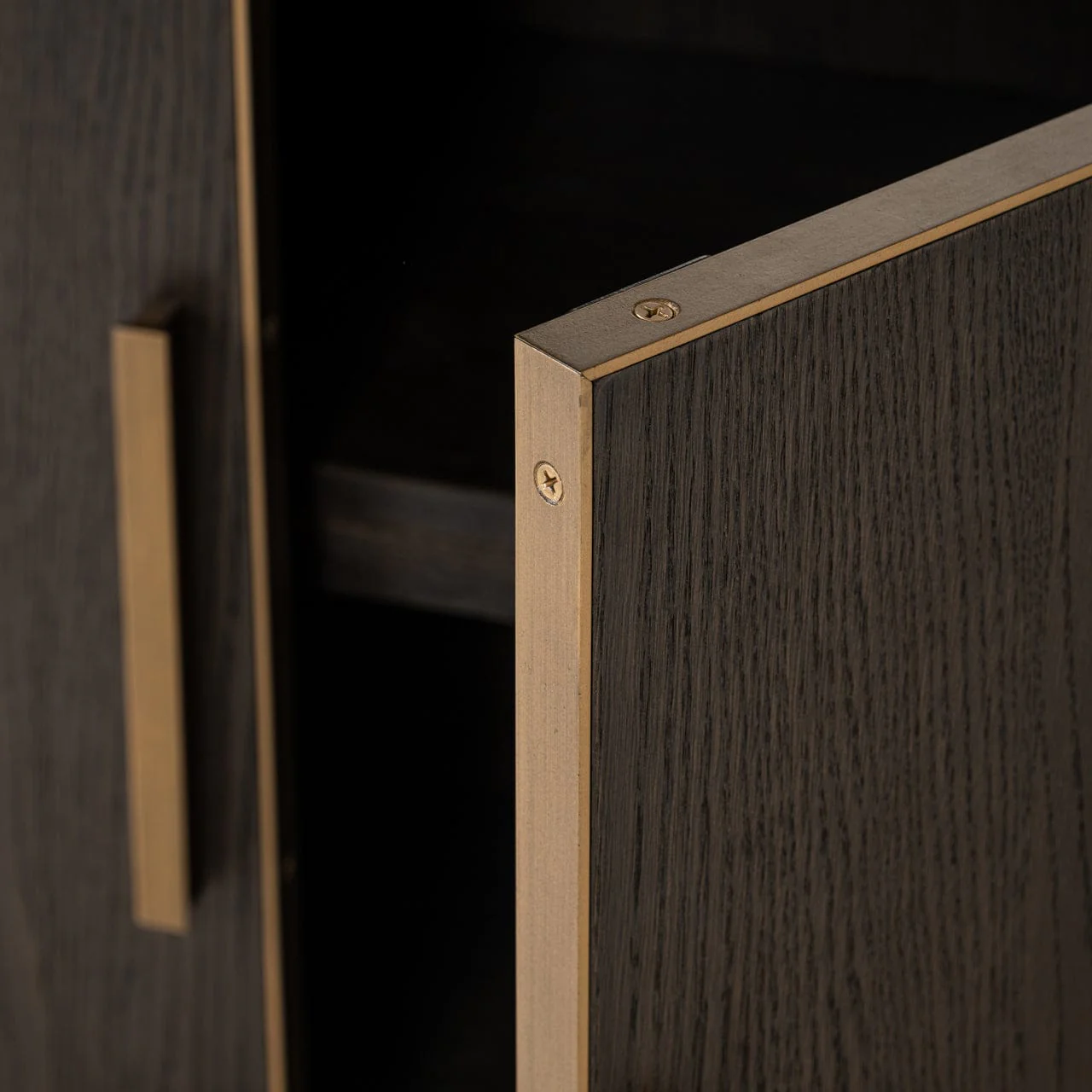 Display cabinet Carter brown large 4-doors - Image 8