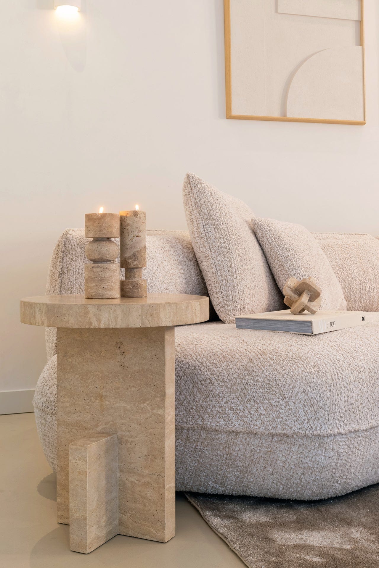 End table Biltmore italian travertine (Beige) - Image 3