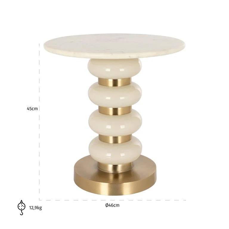 End table Boann white (White) - Image 3