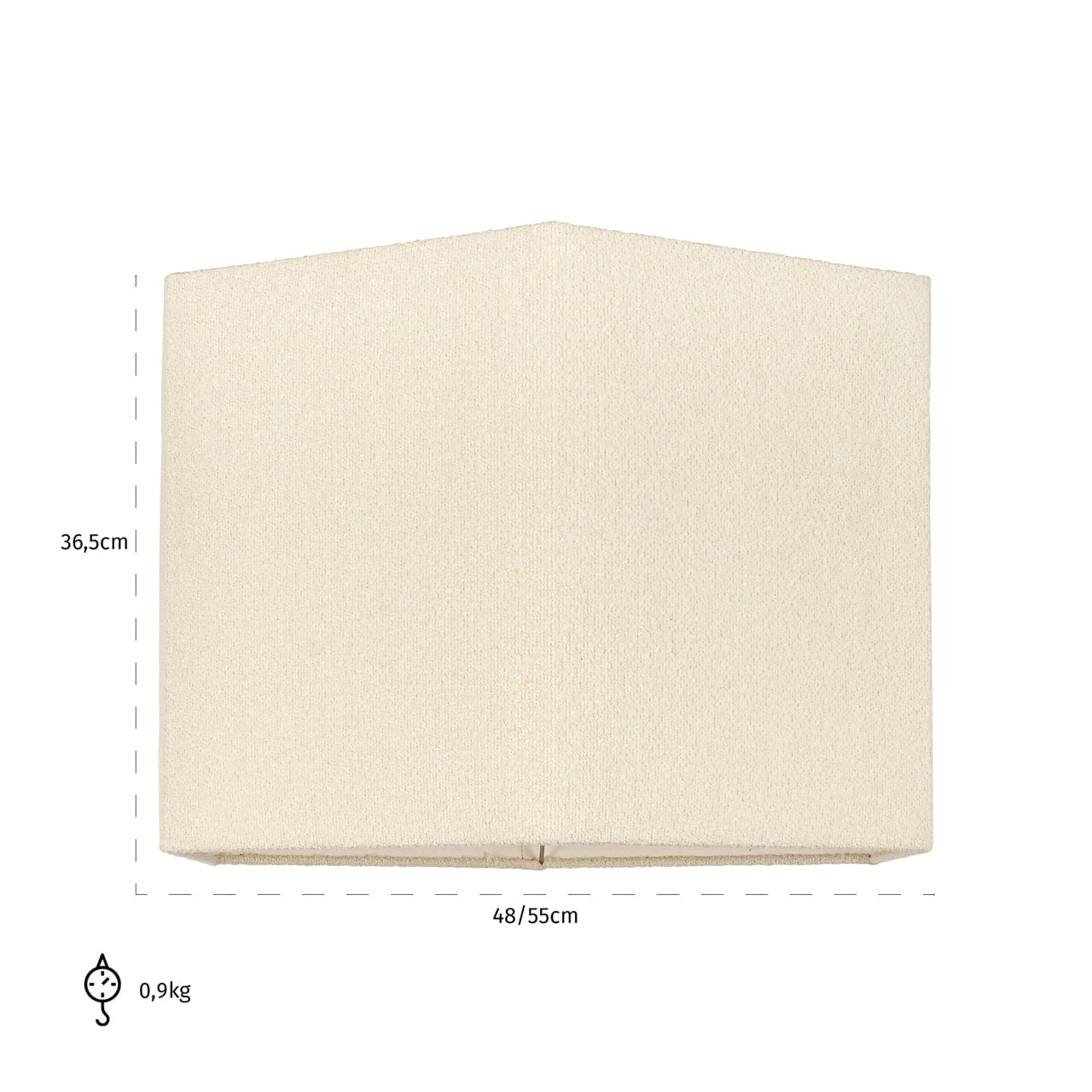 Lampshade Soho white hexagonal XL - Image 4