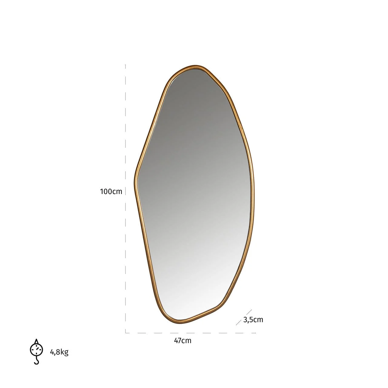 Mirror Eldon gold - Image 3