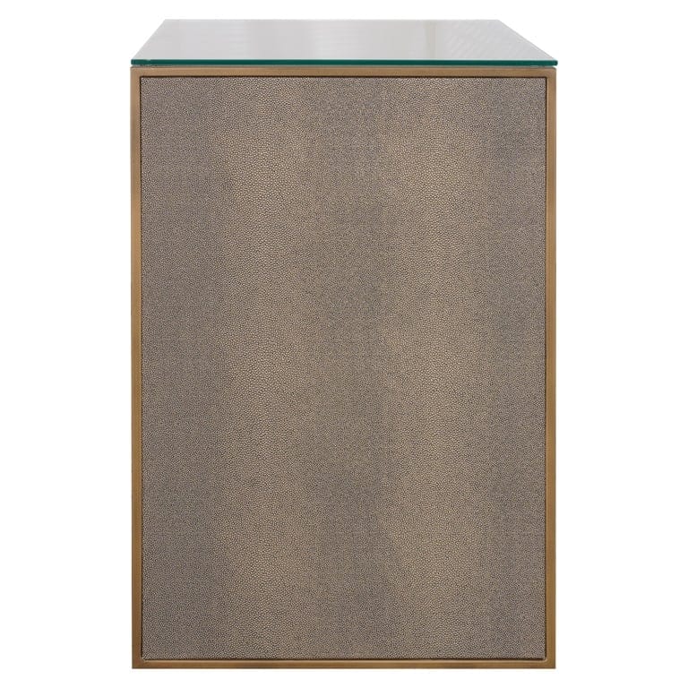 Nightstand Bloomville 1-drawer incl. glass (Brown) - Image 9