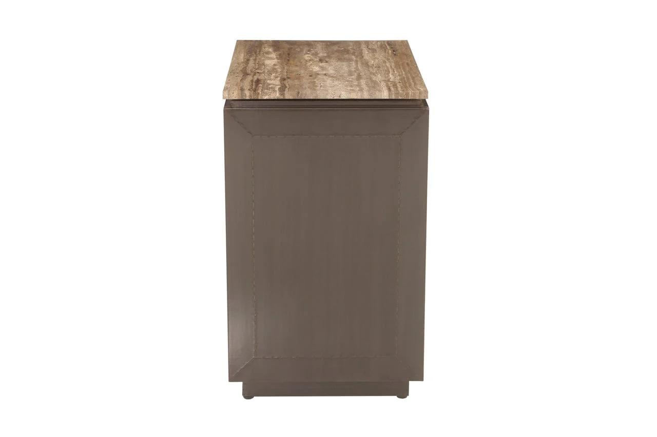 Nightstand Russo brown 3-drawers - Image 4