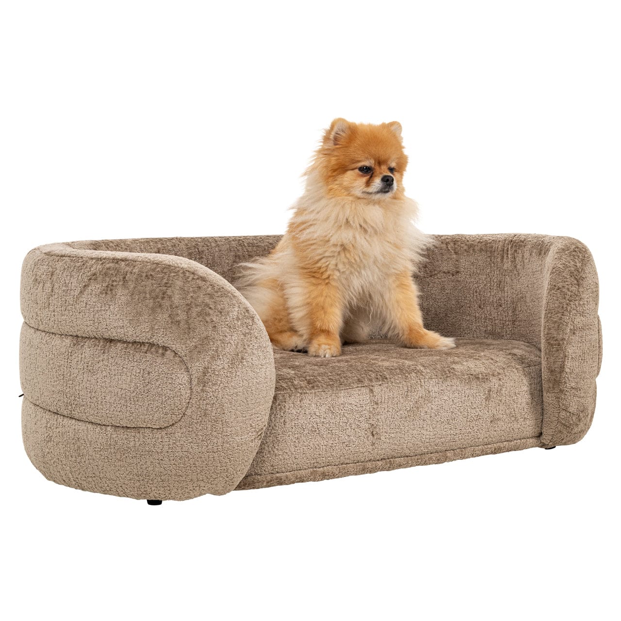 Pet bed Bingo taupe chenille - Image 8