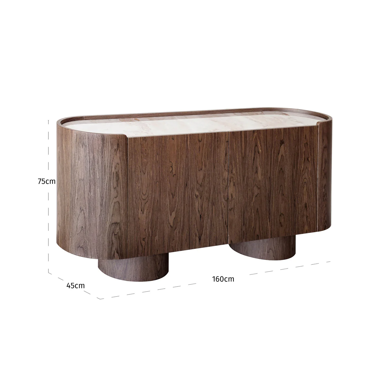 Sideboard Callahan brown 2-doors - Image 6