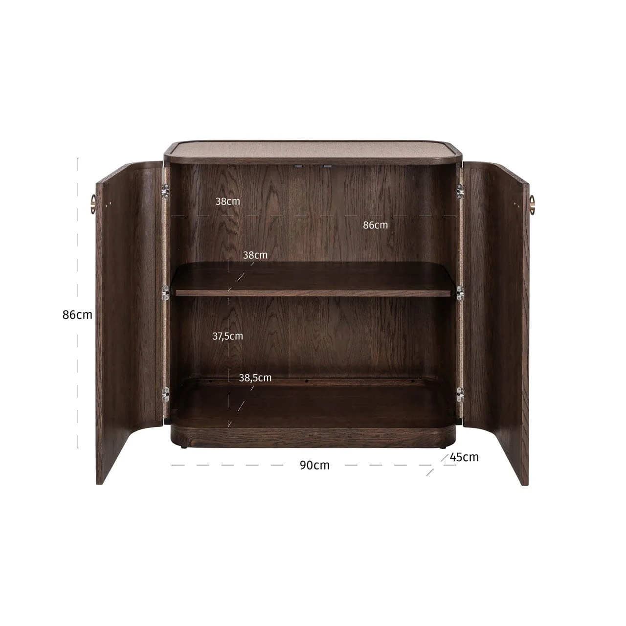 Sideboard Willox brown 2-doors - Image 6