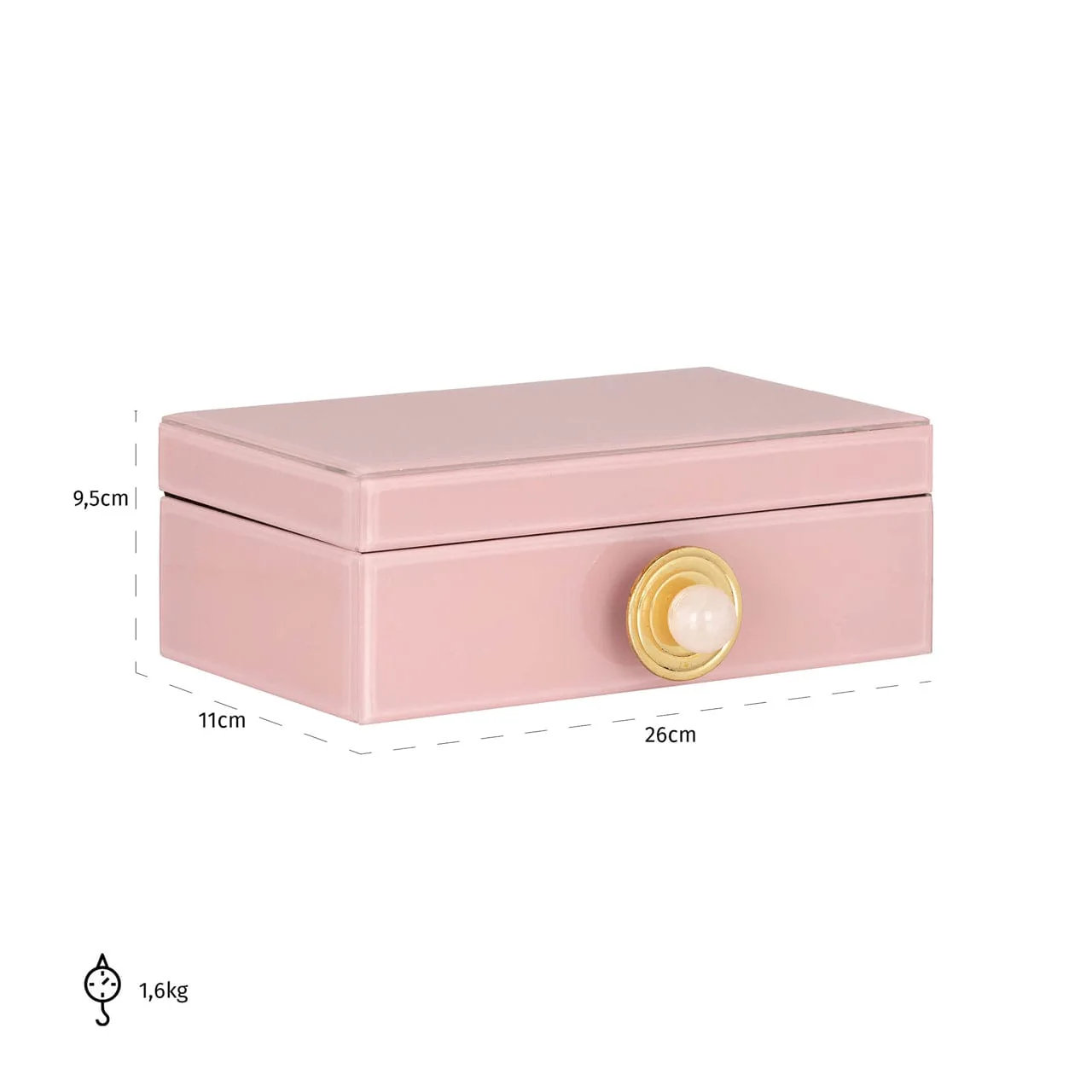 Storage box Jamila pink large - Image 5