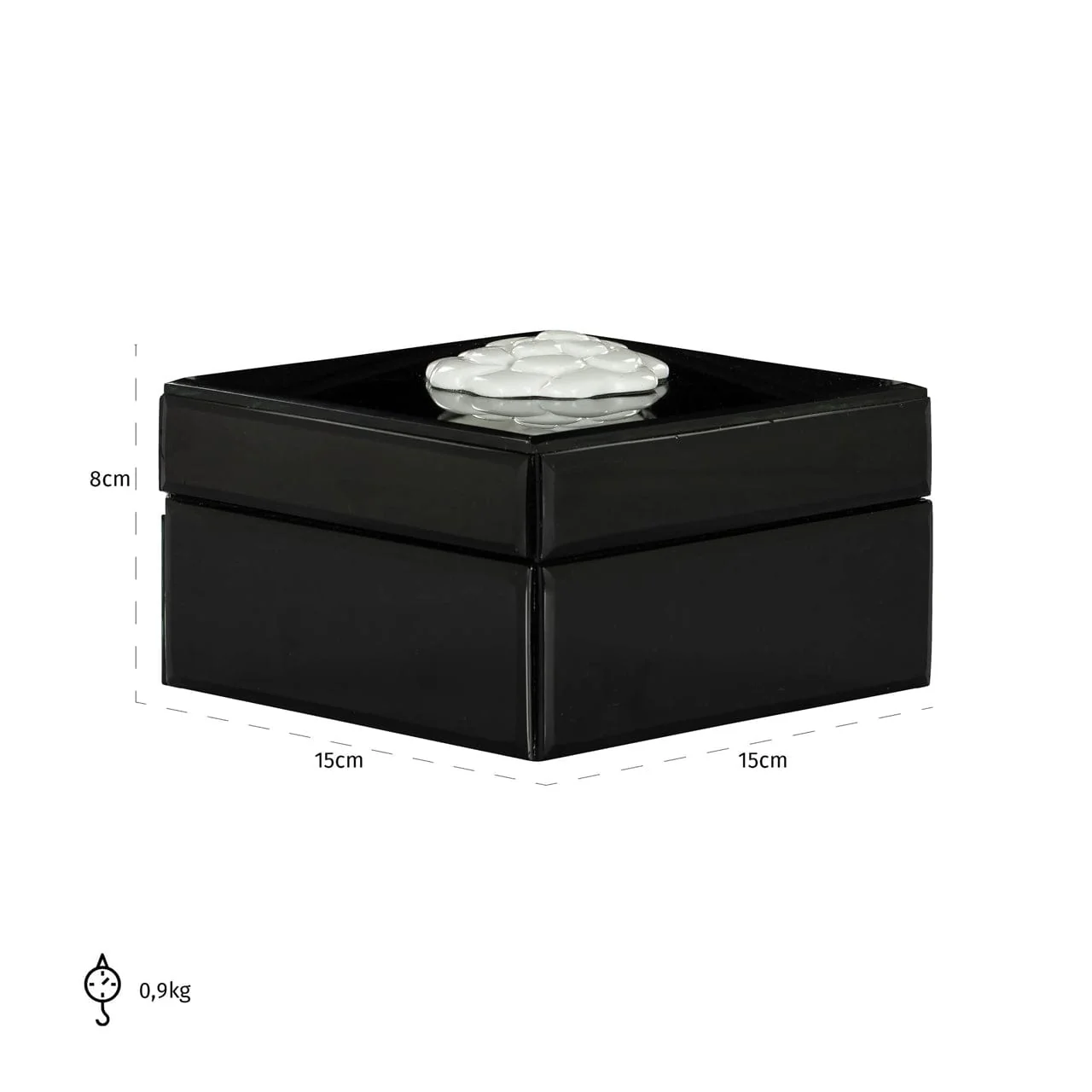 Storage box Lune black/white - Image 4