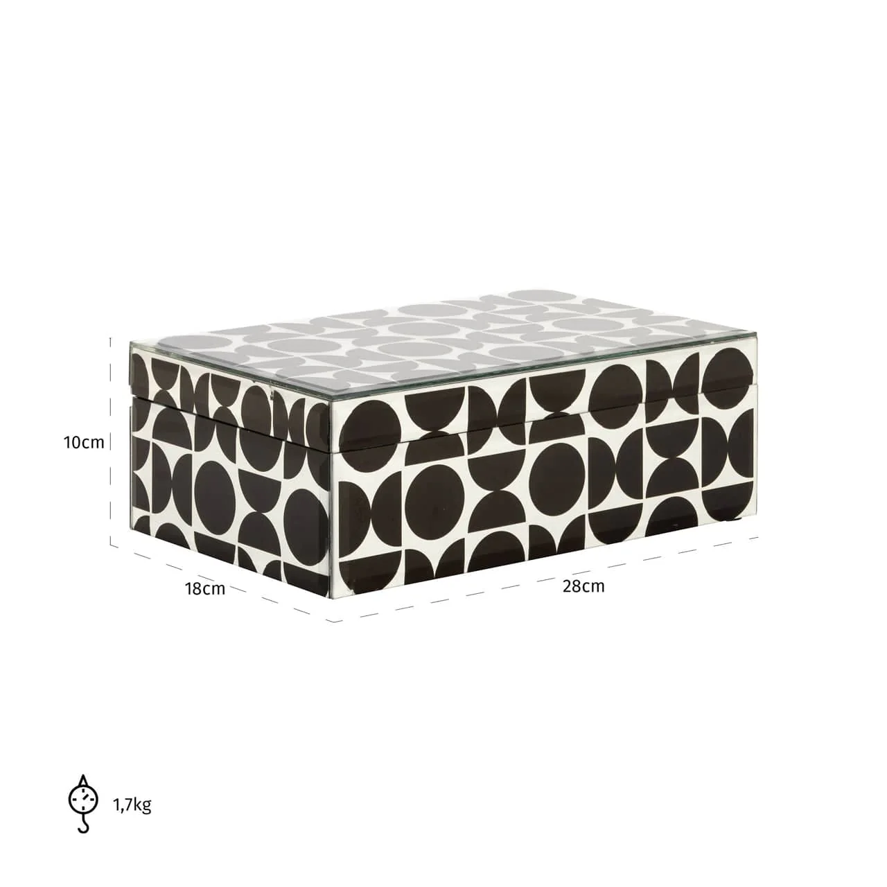 Storage box Vivian black large - Image 5