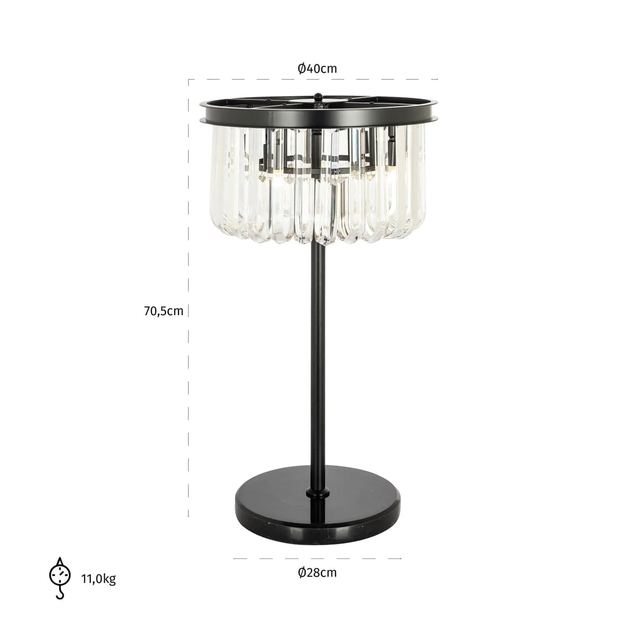 Table lamp Bessy black - Image 2
