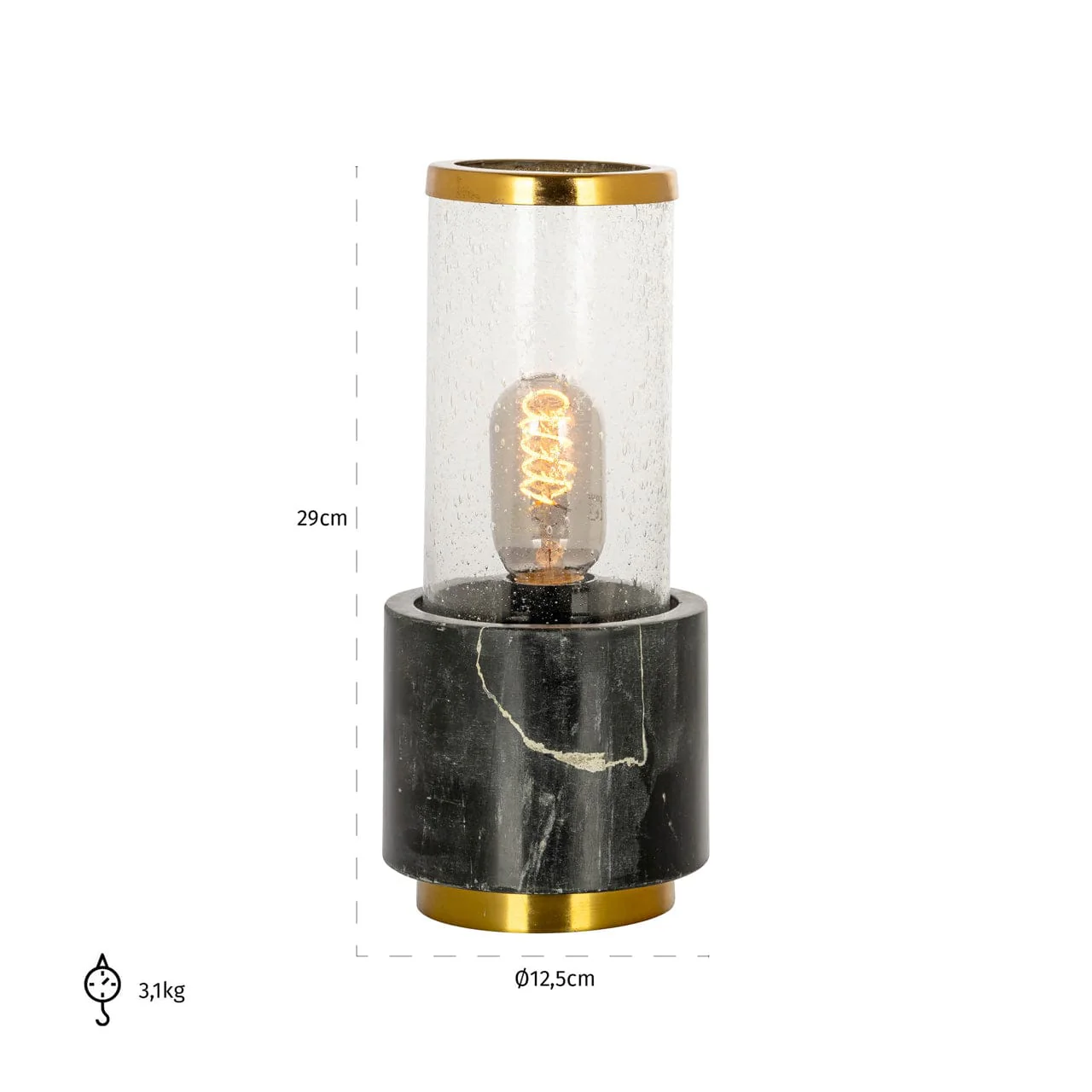 Table lamp Conan black/gold - Image 2