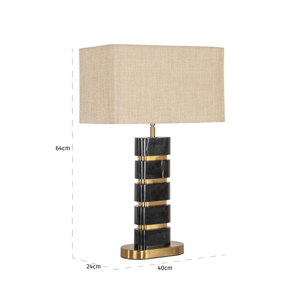 Table lamp Levina black/gold - Image 5