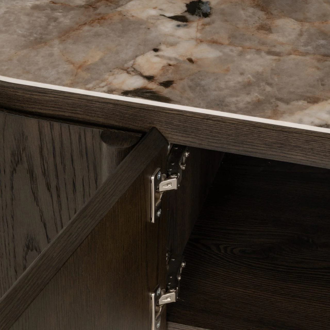 TV cabinet Langford brown - Image 5