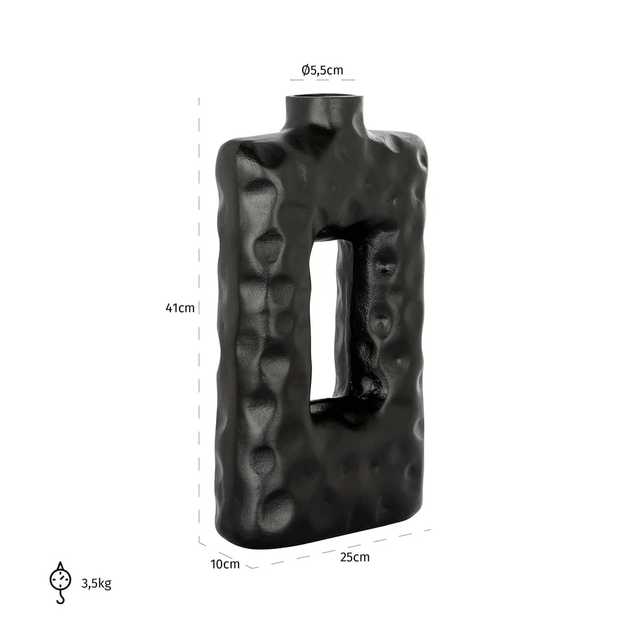 Vase Alain black - Image 4