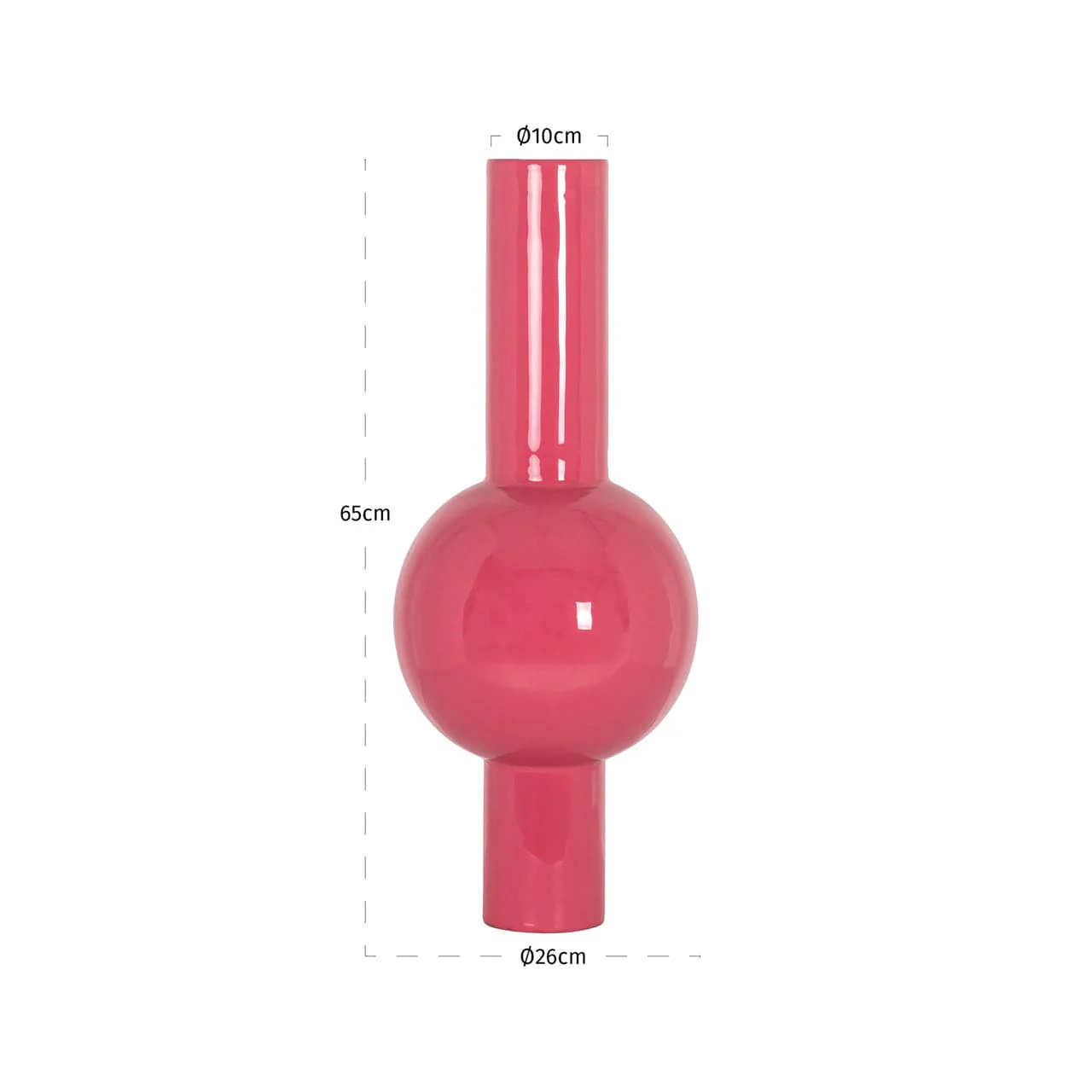 Vase Noura bright pink - Image 2
